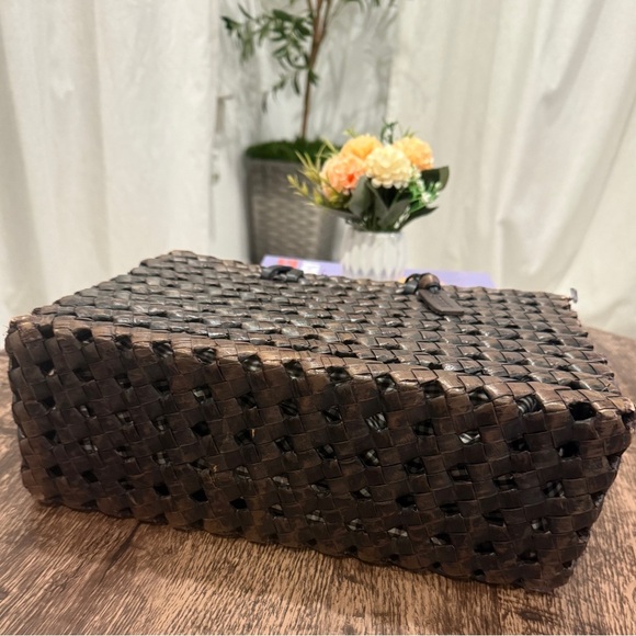 Esprit Brown and Black Tote Bag - Picture 5 of 11